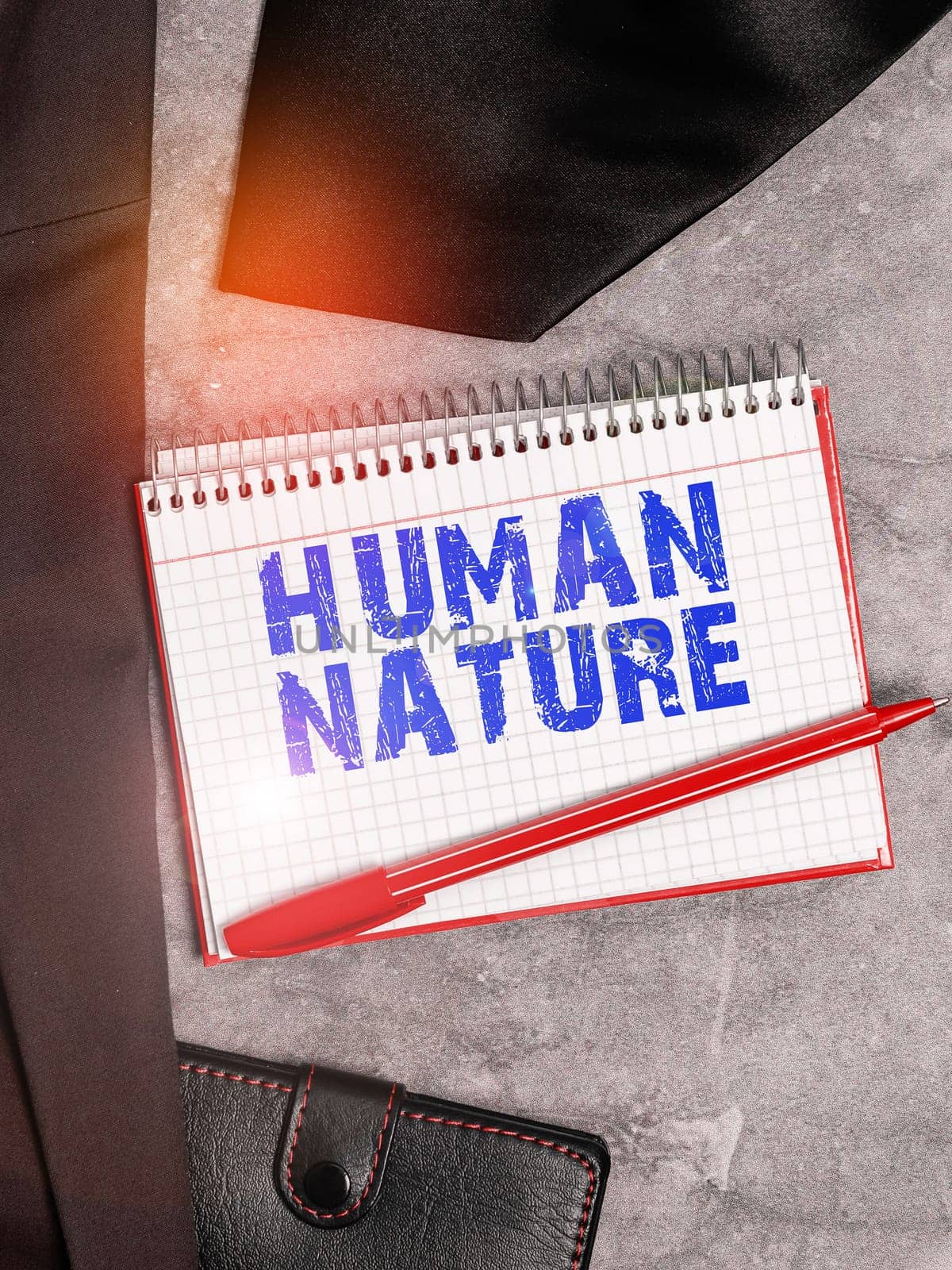 Writing displaying text Human Nature, Conceptual photo psychological characteristics, feelings, and behavioral traits of humankind