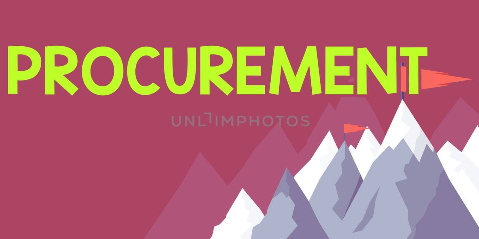 Text showing inspiration Procurement, Internet Concept Procuring Purchase of equipment and supplies