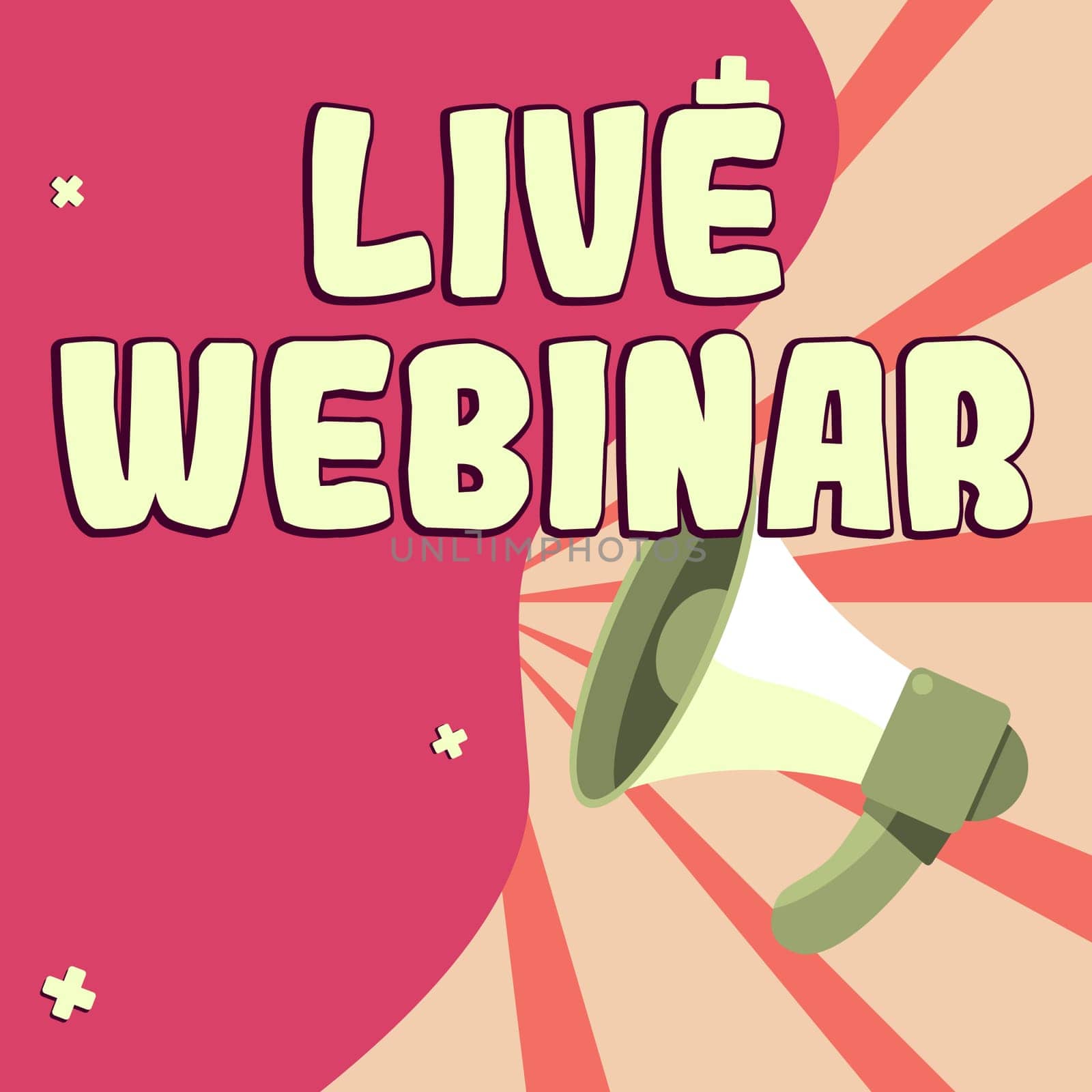 Writing displaying text Live Webinar, Business idea Interactive seminar transmitted over the web in real time