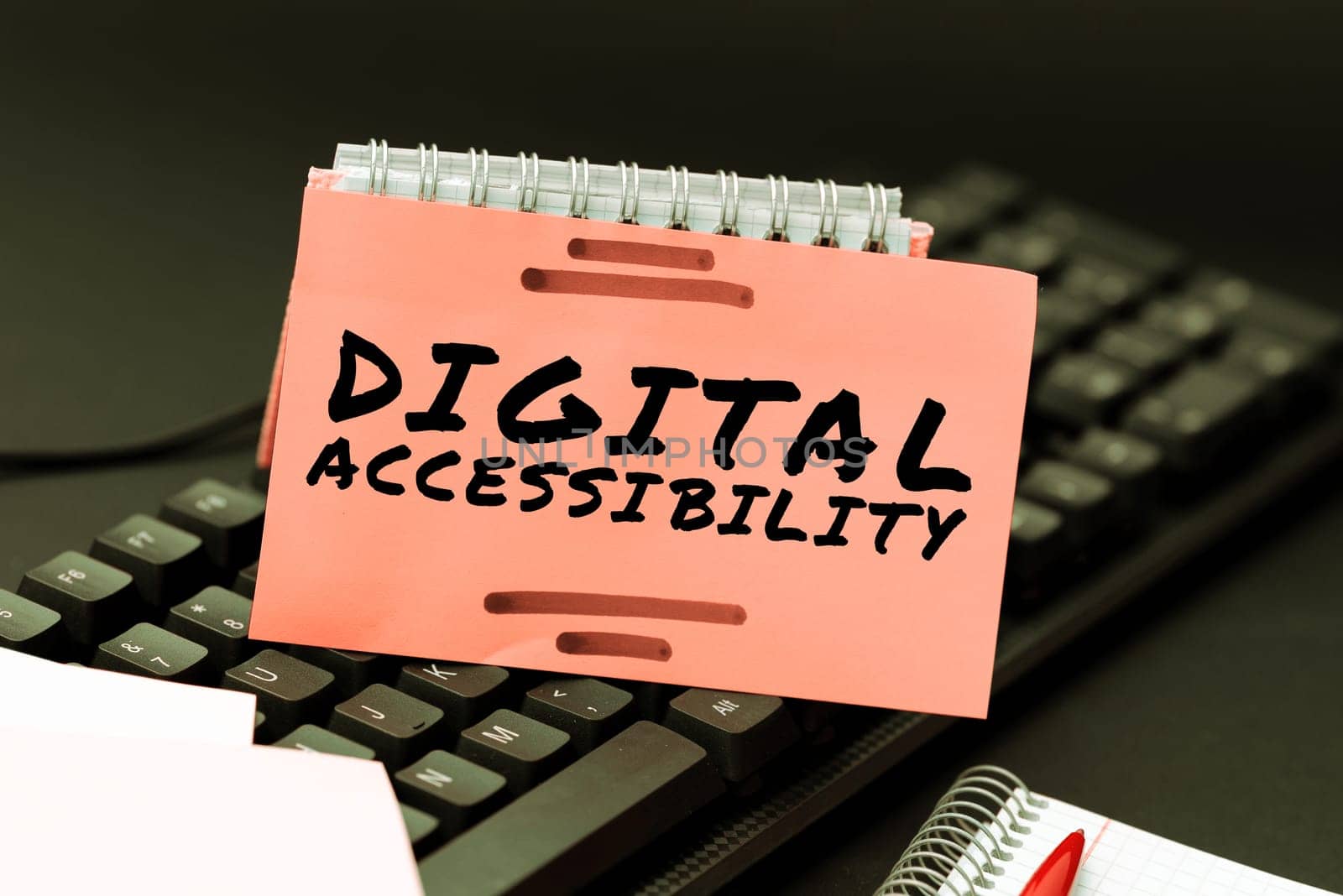Conceptual display Digital Accessibility, Internet Concept electronic technology that generates stores and processes data