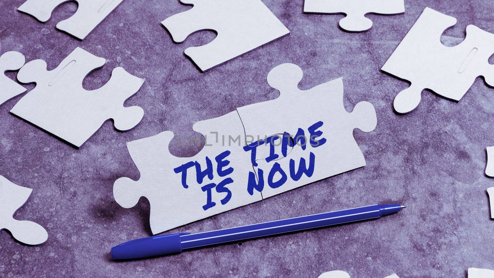 Sign displaying The Time Is Now, Business approach encouraging someone to start doing today Dont be late