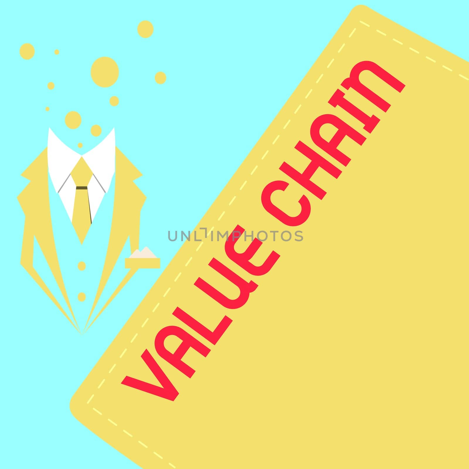Conceptual display Value Chain, Business showcase Business manufacturing process Industry development analysis