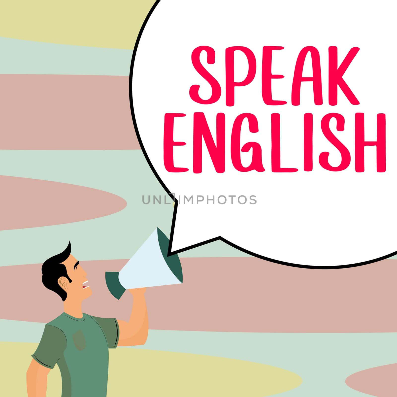 Inspiration showing sign Speak English, Internet Concept Study another Foreign Language Online Verbal Courses