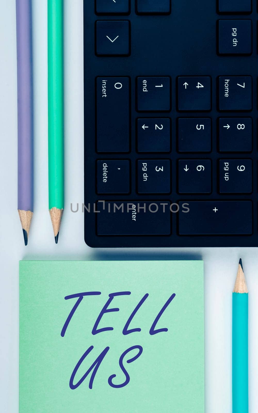 Text showing inspiration Tell Us, Internet Concept Telling your personal background and life experiences
