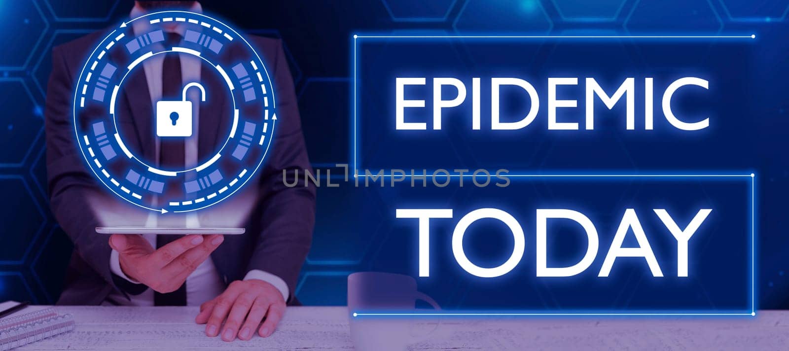 Writing displaying text Epidemic, Conceptual photo Widespread occurrence of an infectious disease in a community