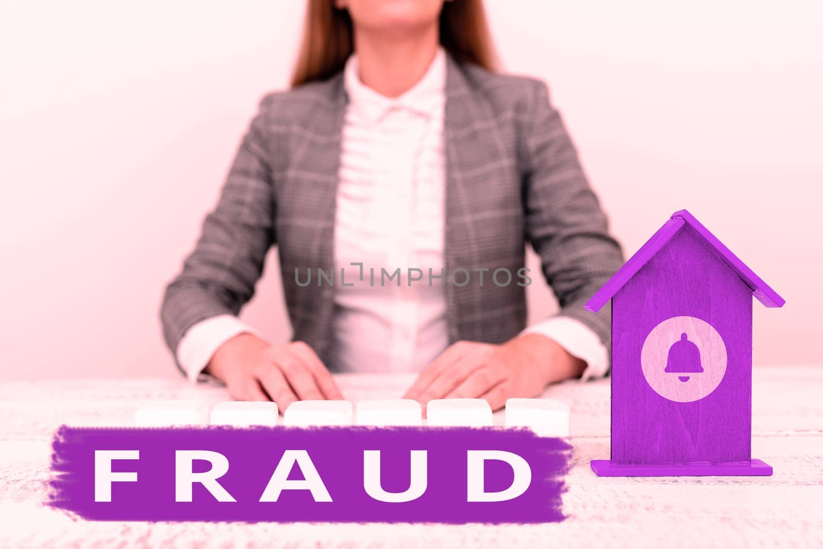 Hand writing sign Fraud, Business approach wrongful criminal deception intended result financial or personal gain