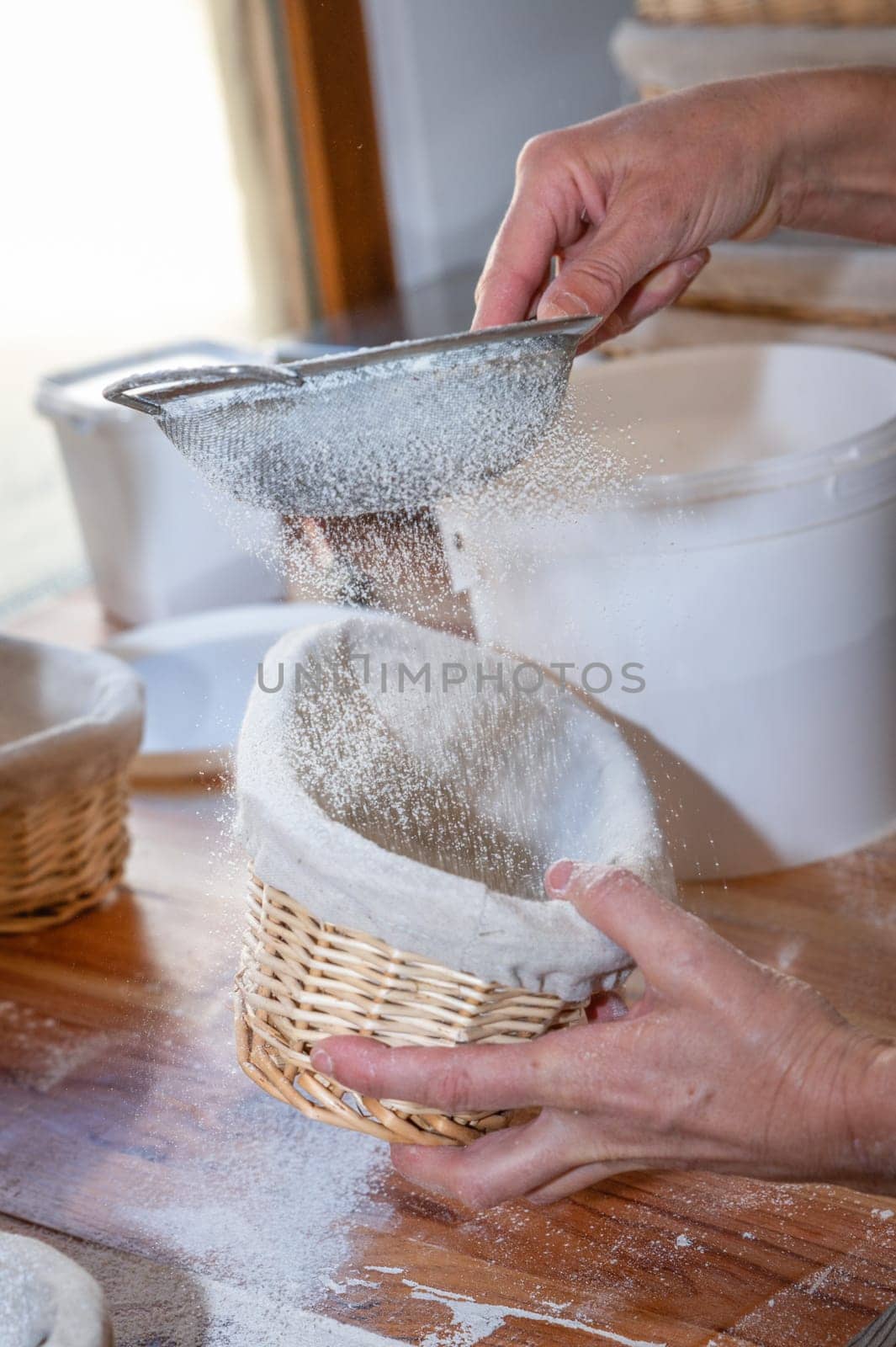 Preparation of banners for the bread factory
