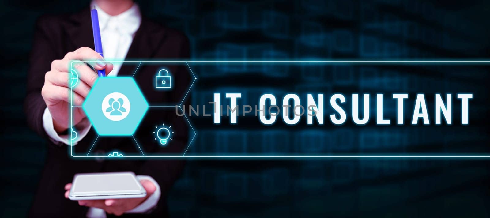 Text showing inspiration It Consultant, Business idea Focuses on advising organizations how to manage their IT services