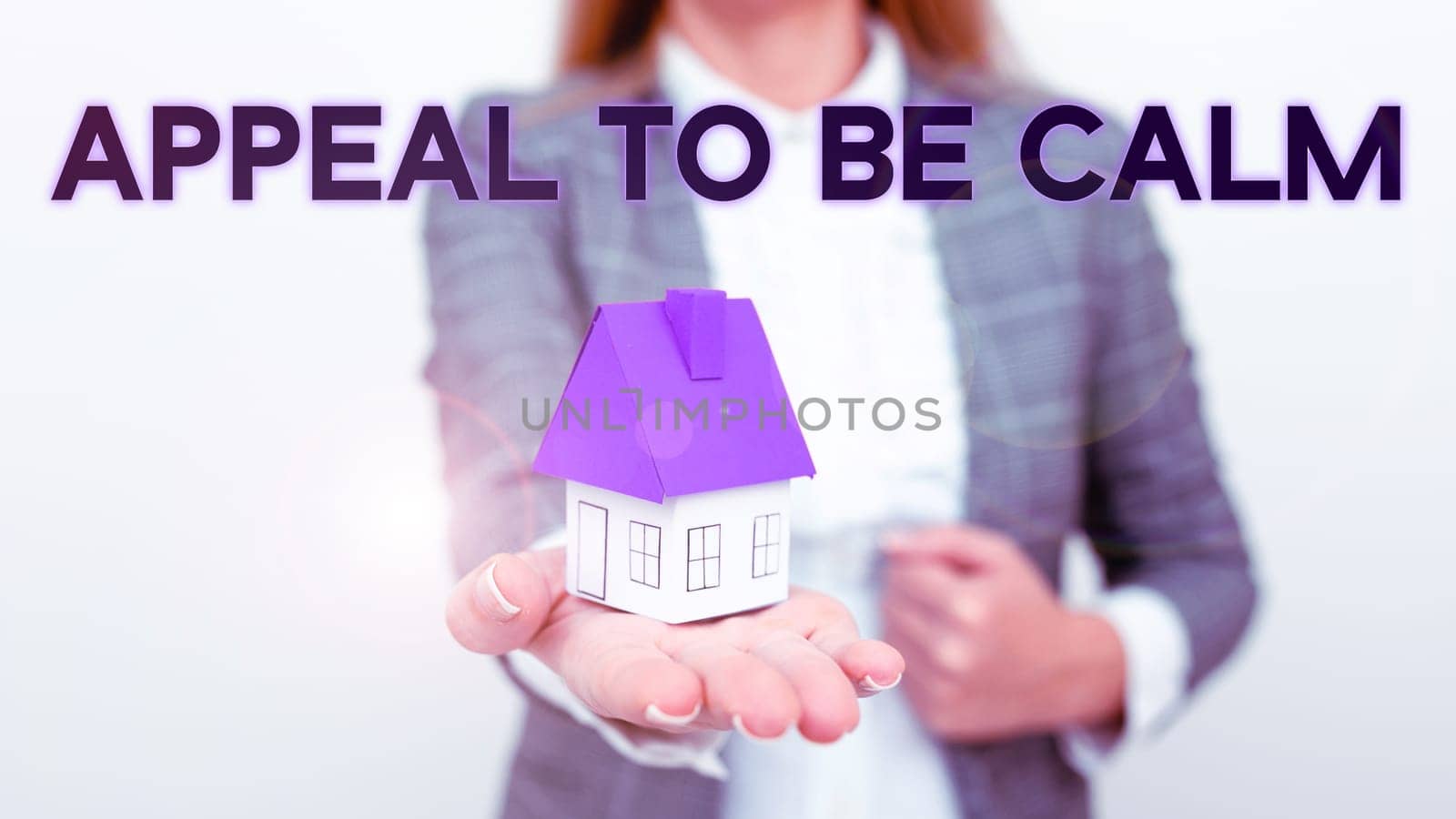 Conceptual caption Appeal To Be Calm, Business idea Stay relaxed calmed thoughtful do not get upset or angry