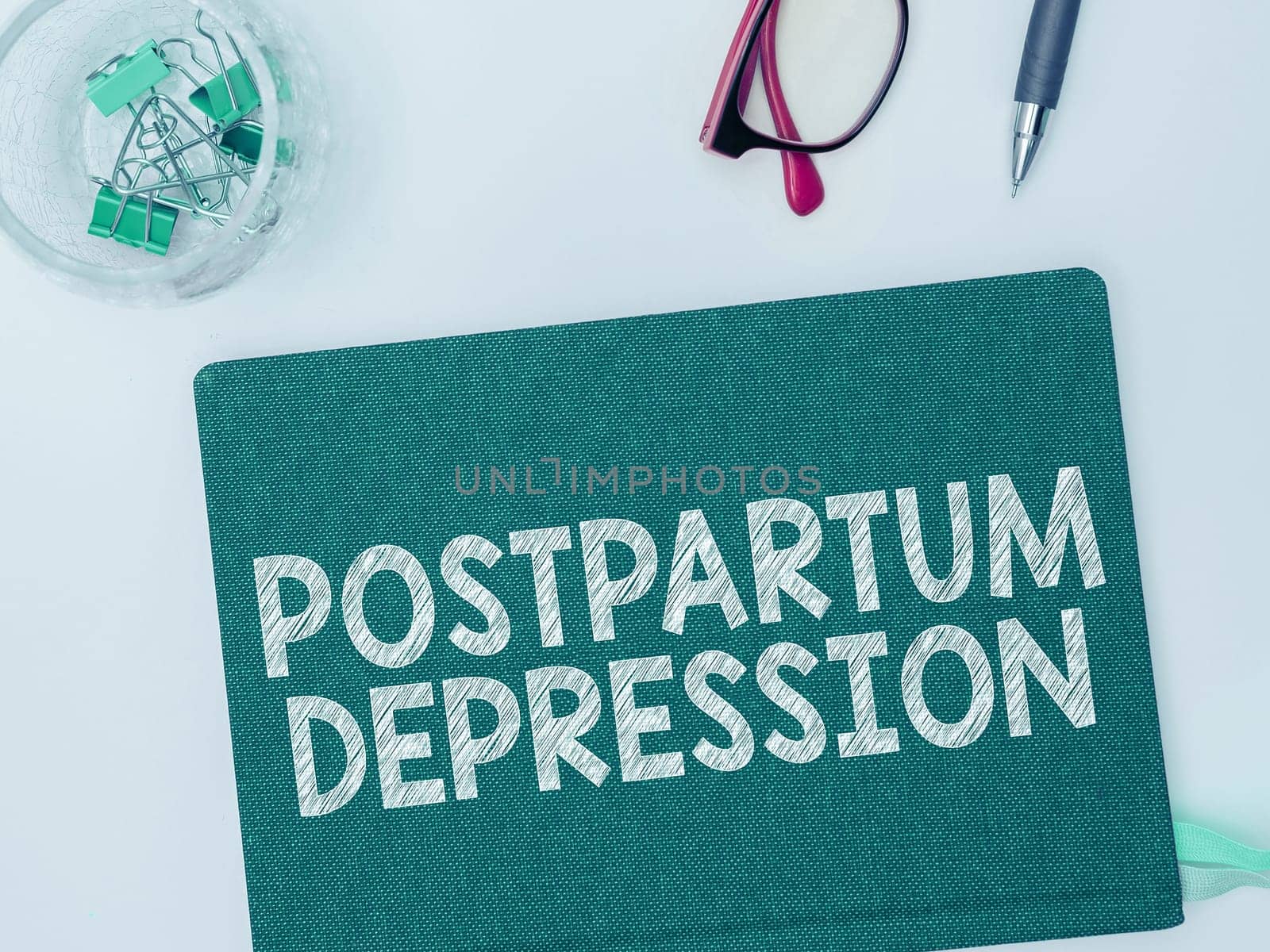 Writing displaying text Postpartum Depression, Business approach a mood disorder involving intense depression after giving birth