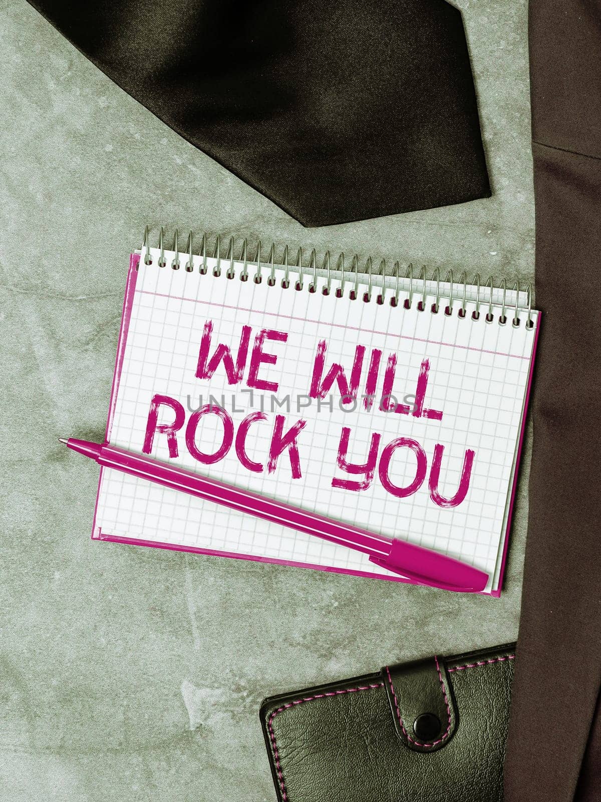 Inspiration showing sign We Will Rock You, Word for to be going out and facing the world and all that is in it