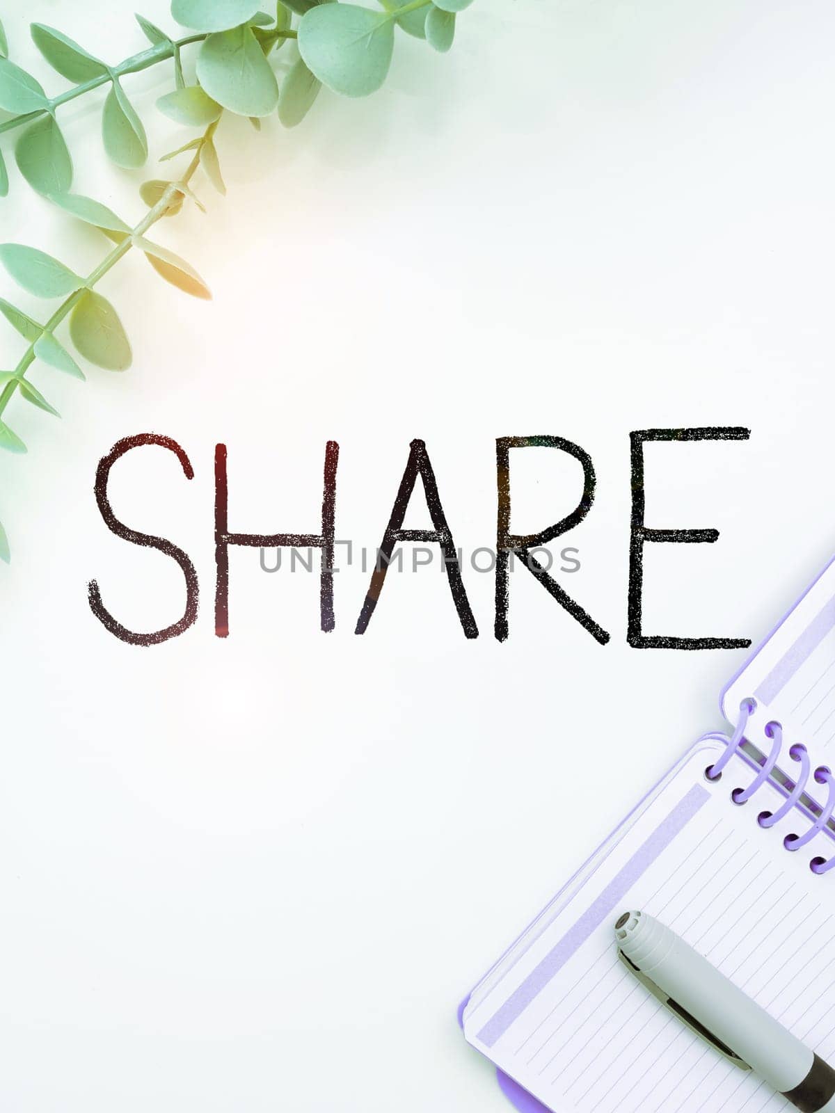 Text showing inspiration Share, Business approach part or portion larger amount which is divided among number of people