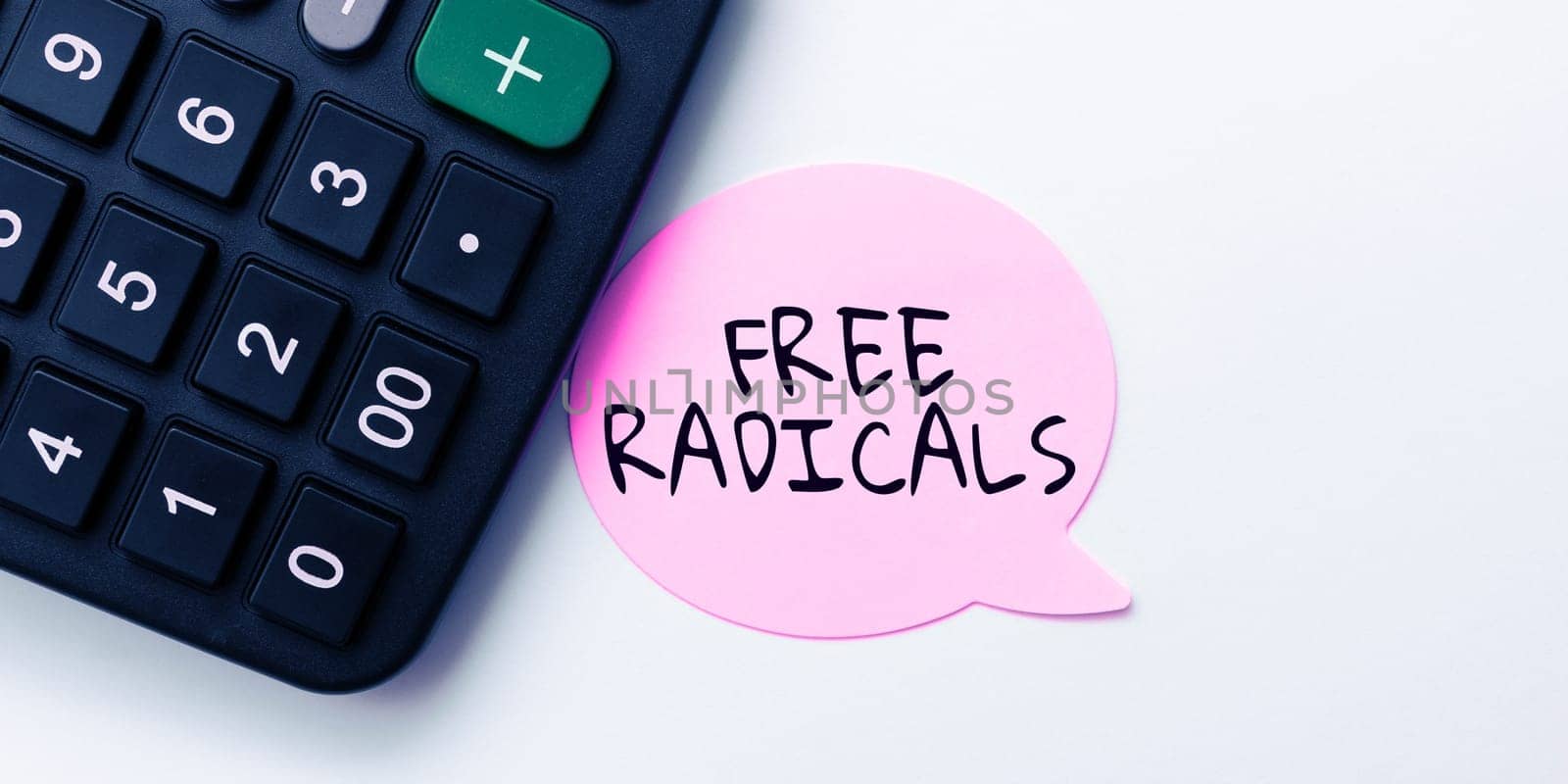 Hand writing sign Free Radicals, Business showcase produced in body by natural processes or introduced from tobacco smoke, toxins