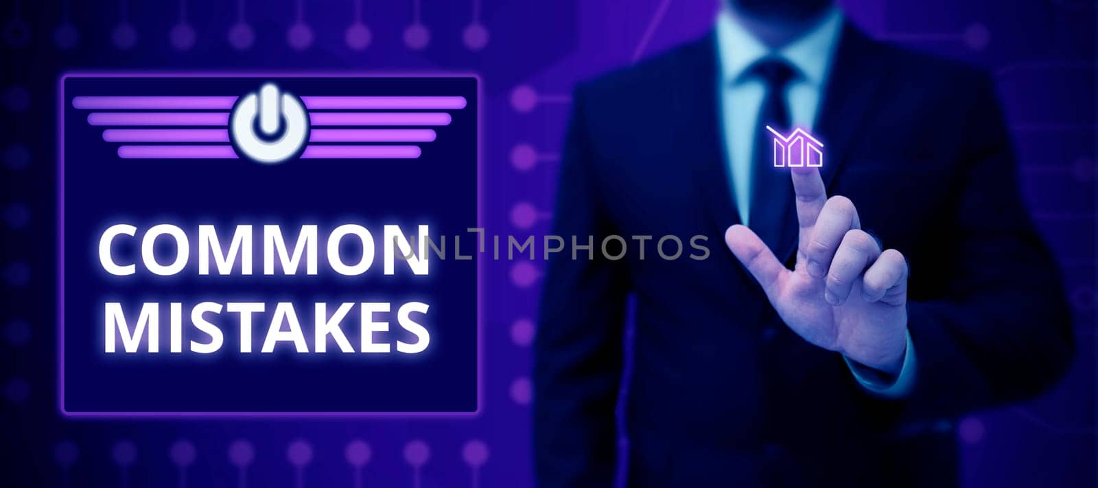 Text sign showing Common Mistakes, Internet Concept actions that are often used interchangeably with error