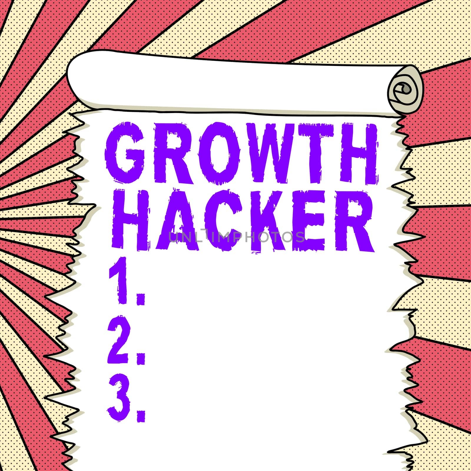 Hand writing sign Growth Hacker, Word Written on generally to acquire as many users or customers as possible