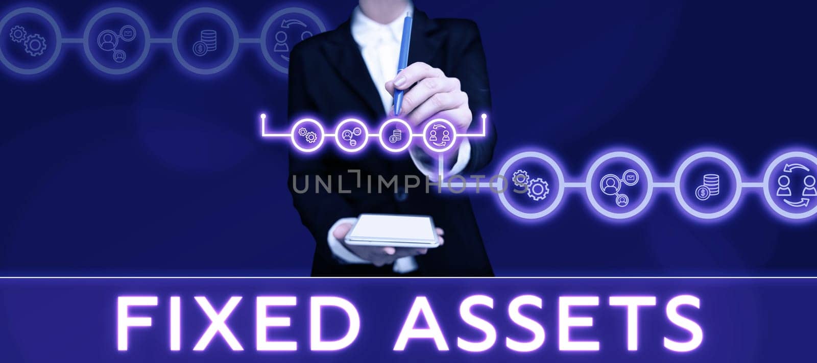 Handwriting text Fixed Assets, Internet Concept long-term tangible piece of property or equipment a firm owns