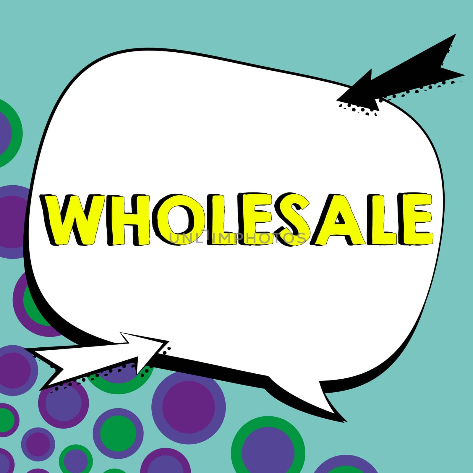Conceptual caption Wholesale, Internet Concept the sale of commodities in bulk quantity usually for resale