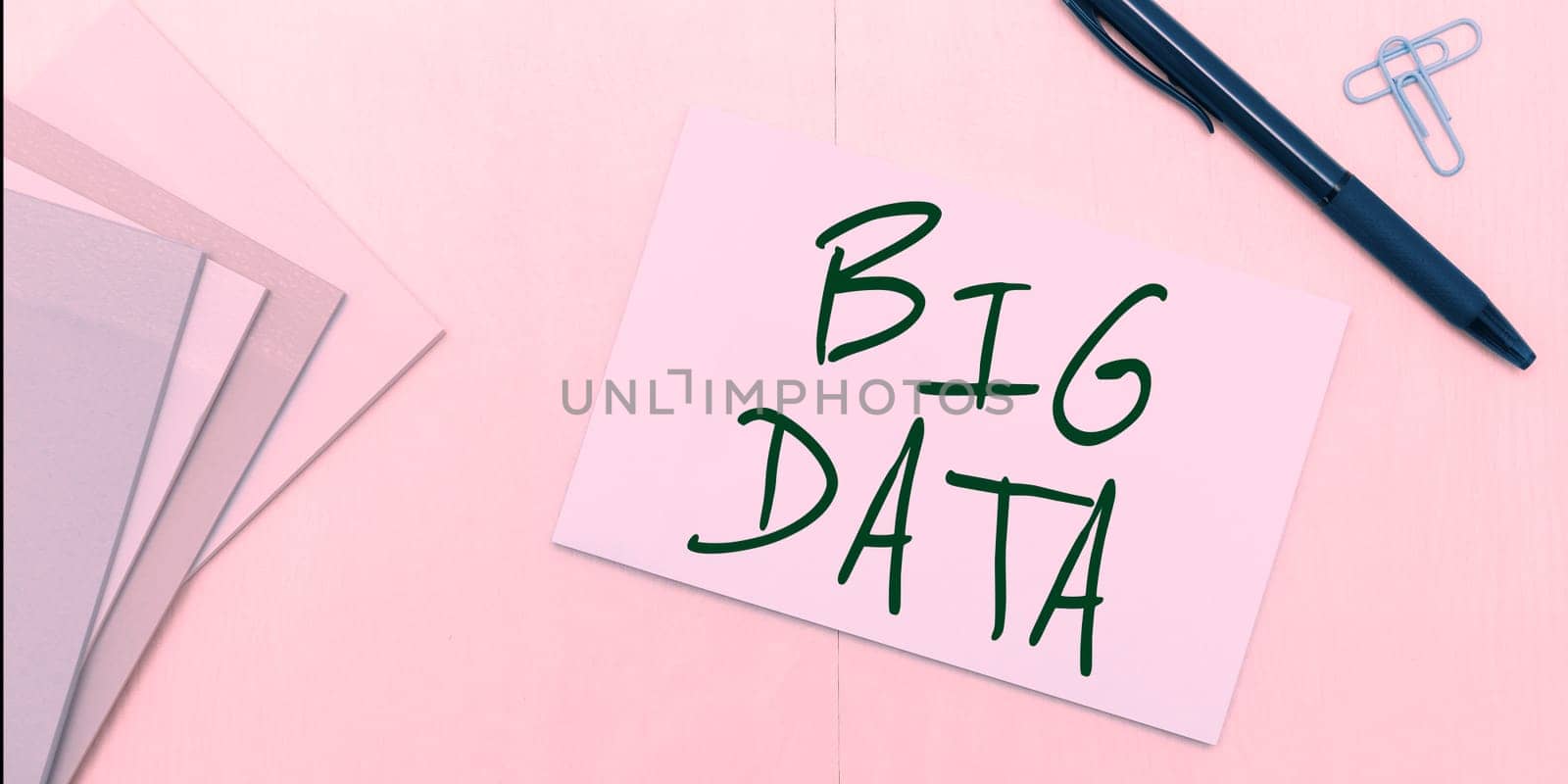 Text showing inspiration Big Data, Business concept sets that so complex that traditional software cant deal with them