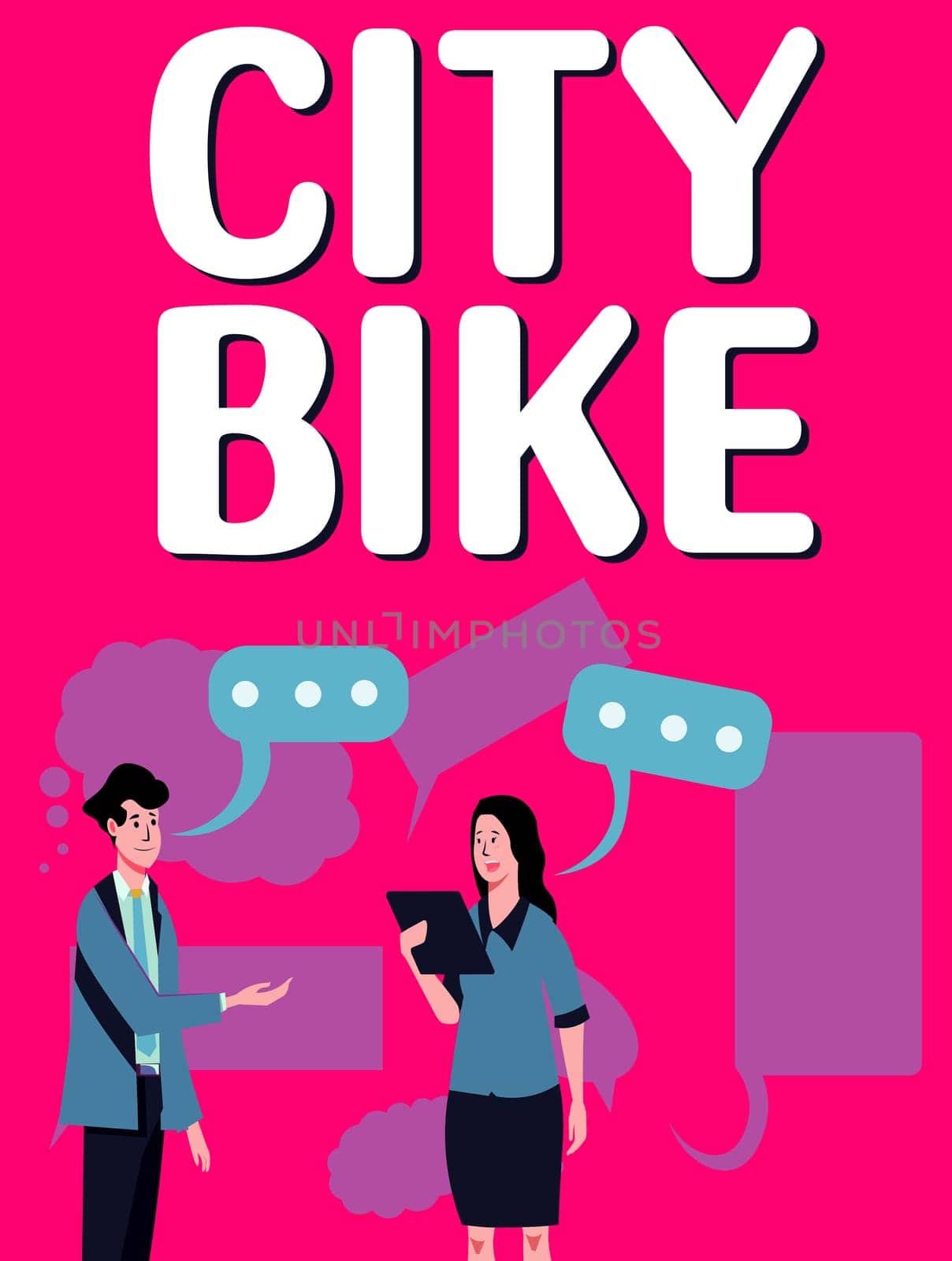 Sign displaying City Bike, Word for designed for regular short rides through equally flat urban areas