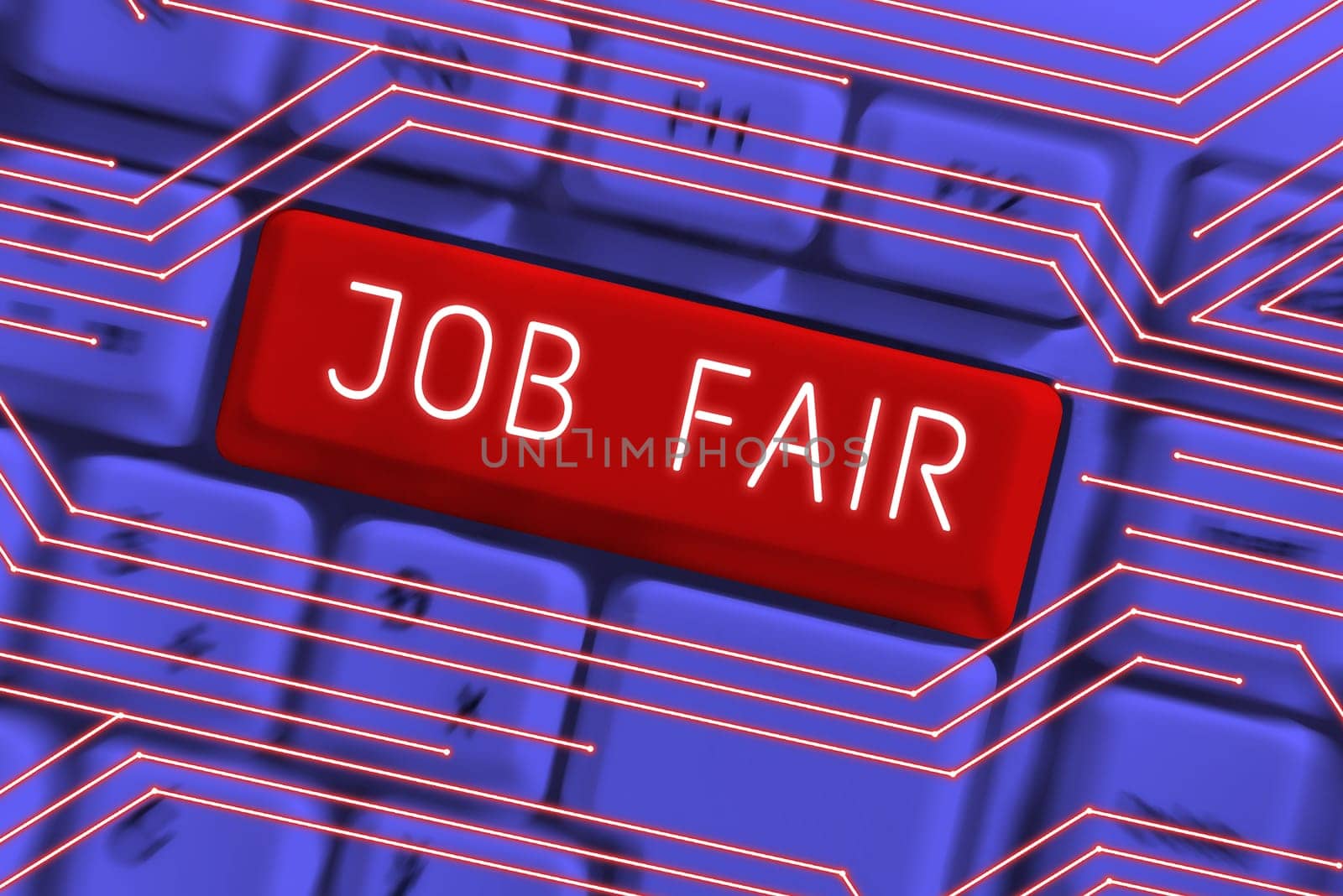Text sign showing Job Fair, Concept meaning An event where a person can apply for a job in multiple companies