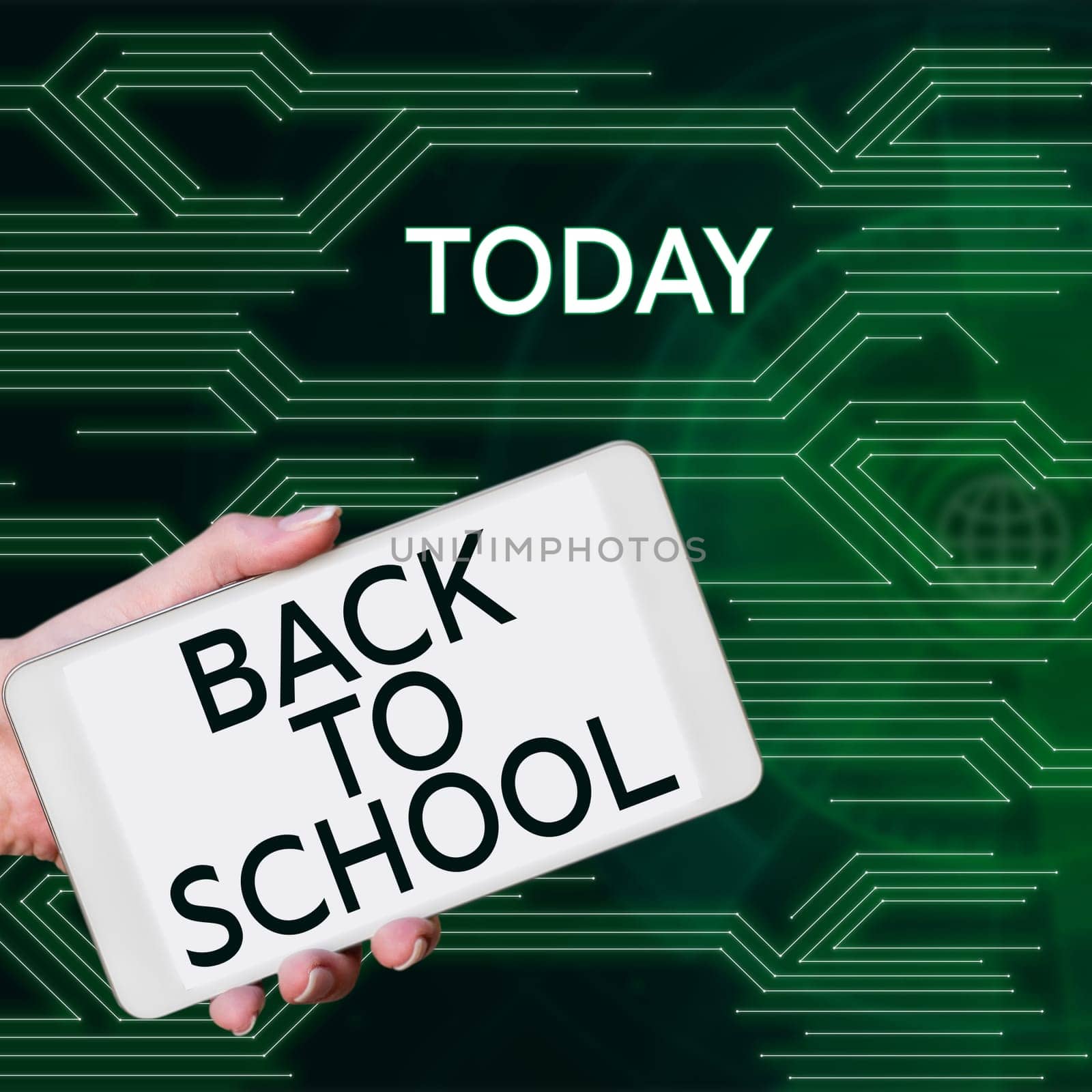 Handwriting text Back To School, Word for New Teachers Friends Books Uniforms Promotion Tuition Fee