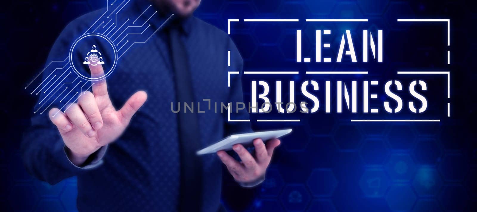 Text showing inspiration Lean Business, Word Written on improvement of waste minimization without sacrificing productivity