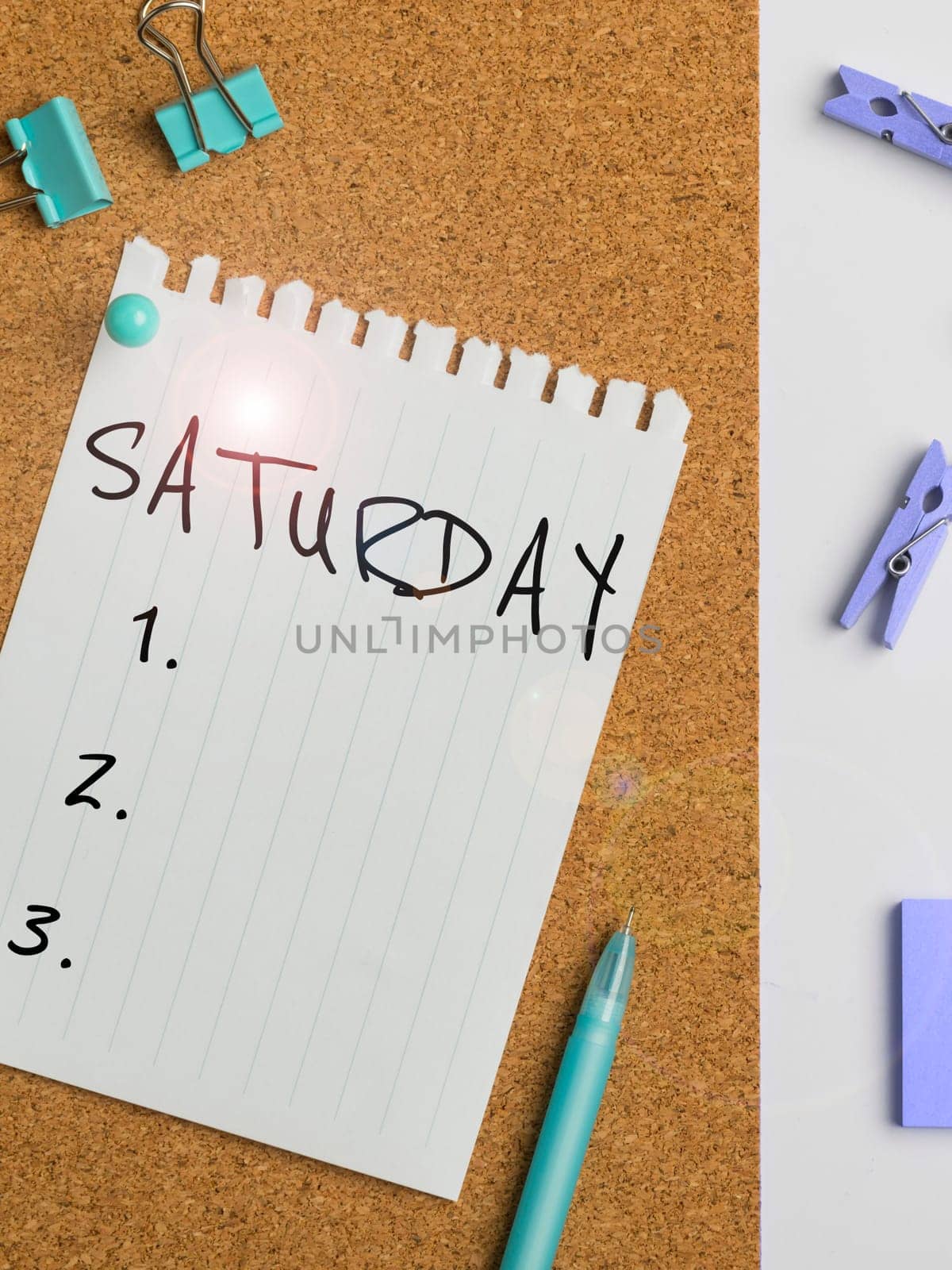 Conceptual caption Saturday, Concept meaning First day of the weekend Relaxing time Vacation Leisure moment
