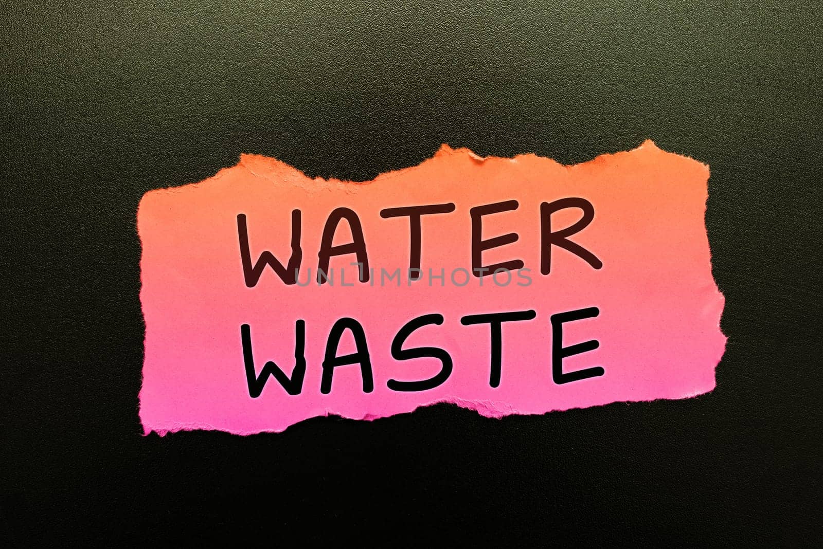 Conceptual caption Water Waste, Business approach liquid that has been used as part of an industrial process