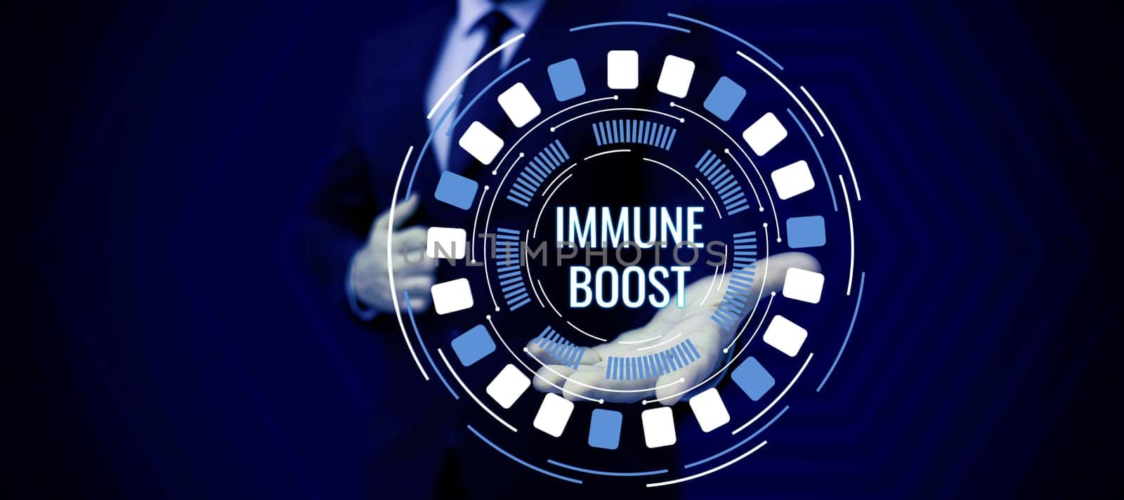 Conceptual display Immune Boost, Internet Concept being able to resist a particular disease preventing development of pathogens