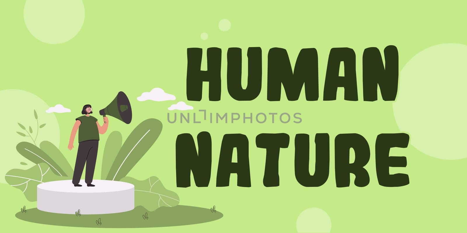Conceptual display Human Nature, Business concept psychological characteristics, feelings, and behavioral traits of humankind