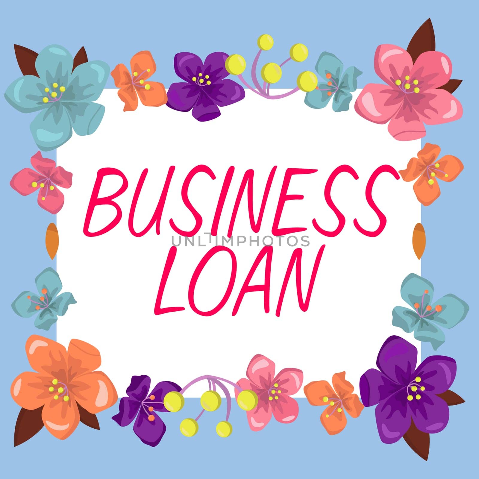Hand writing sign Business Loan, Conceptual photo Credit Mortgage Financial Assistance Cash Advances Debt