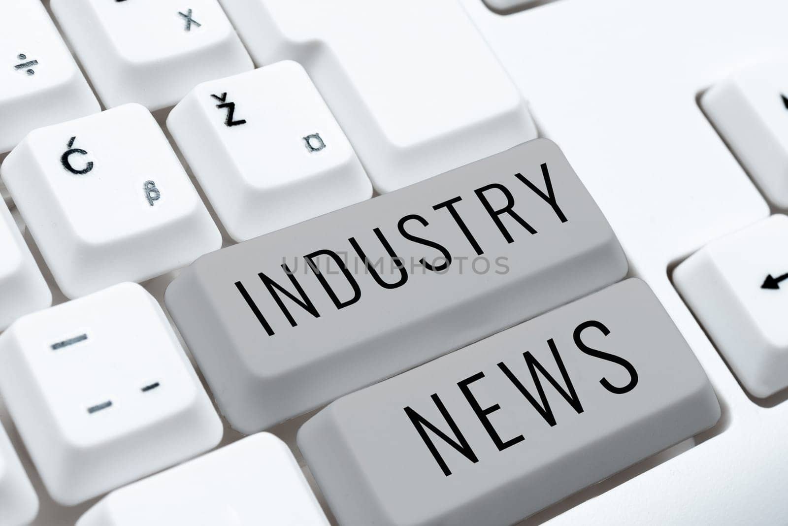 Inspiration showing sign Industry News, Word for Technical Market Report Manufacturing Trade Builder