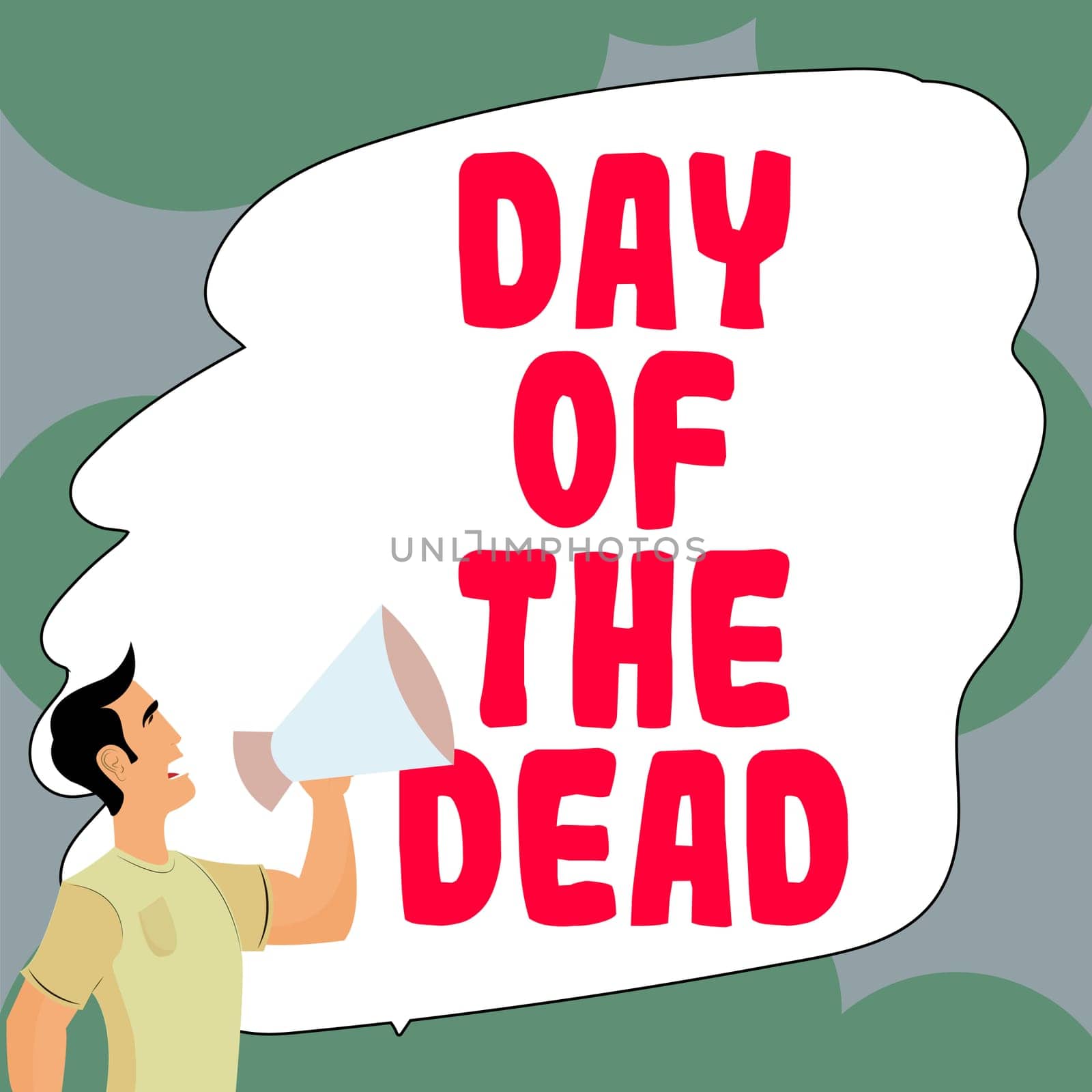 Hand writing sign Day Of The Dead, Conceptual photo mexican celebration honouring people that have passed away