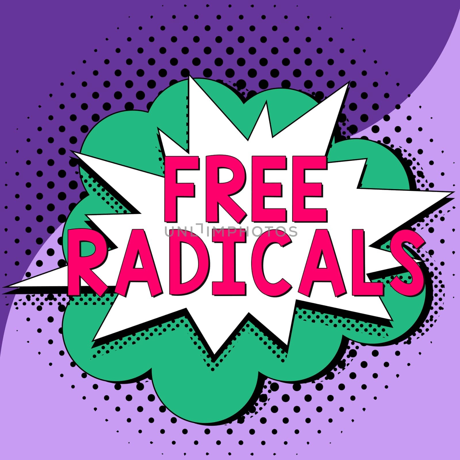 Hand writing sign Free Radicals, Internet Concept produced in body by natural processes or introduced from tobacco smoke, toxins