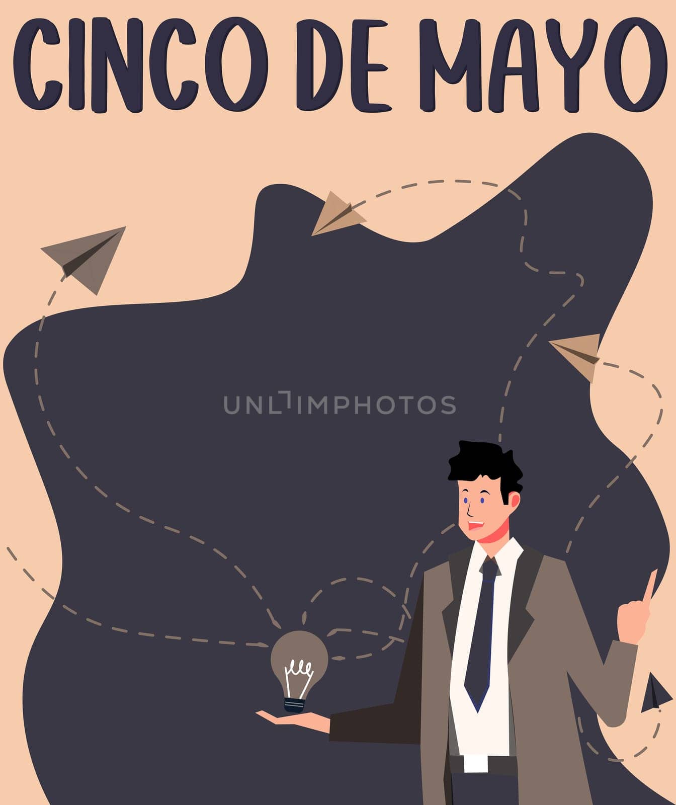 Text showing inspiration Cinco De Mayo, Internet Concept Mexican-American celebration held on May 5