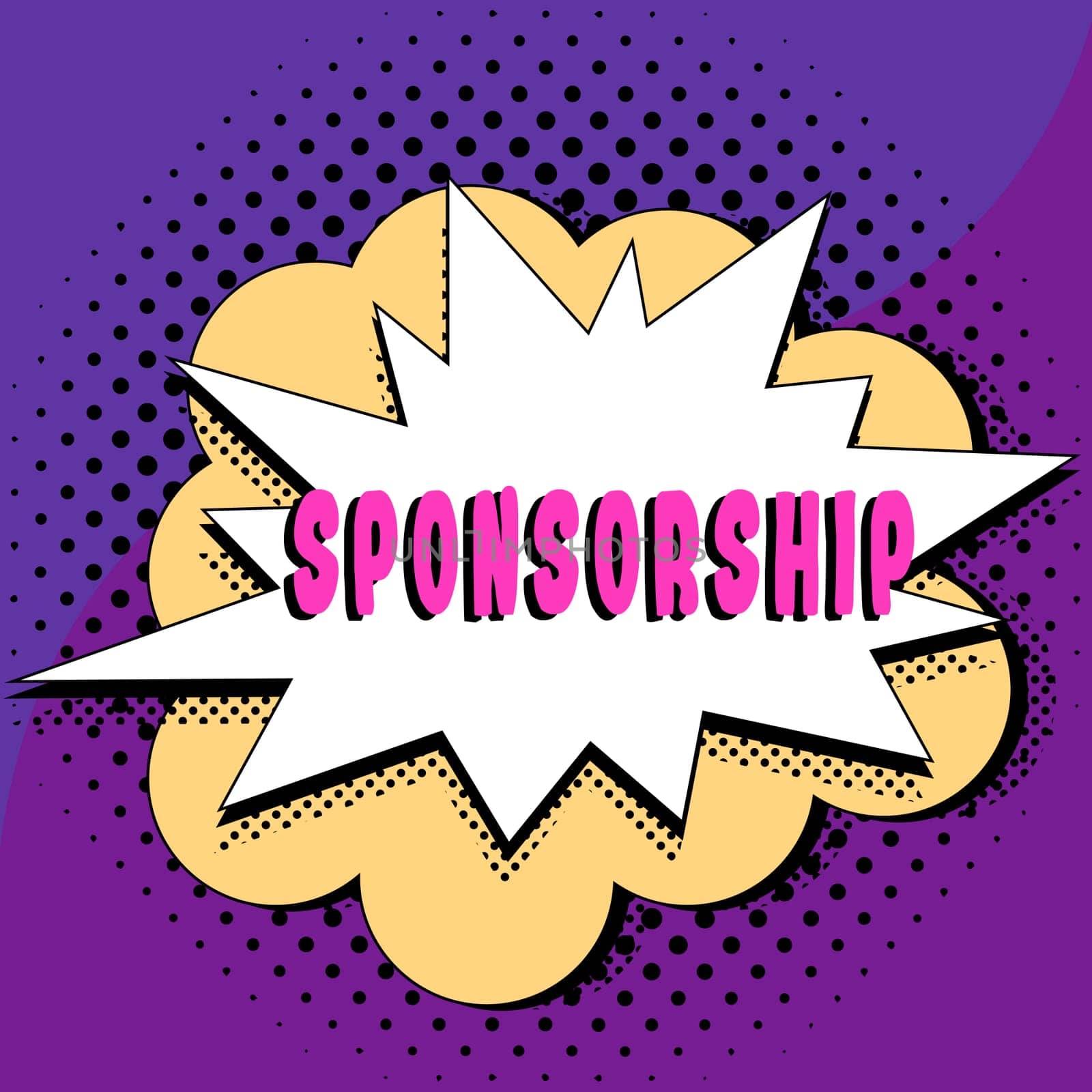Hand writing sign Sponsorship, Conceptual photo Position of being a sponsor Give financial support for activity