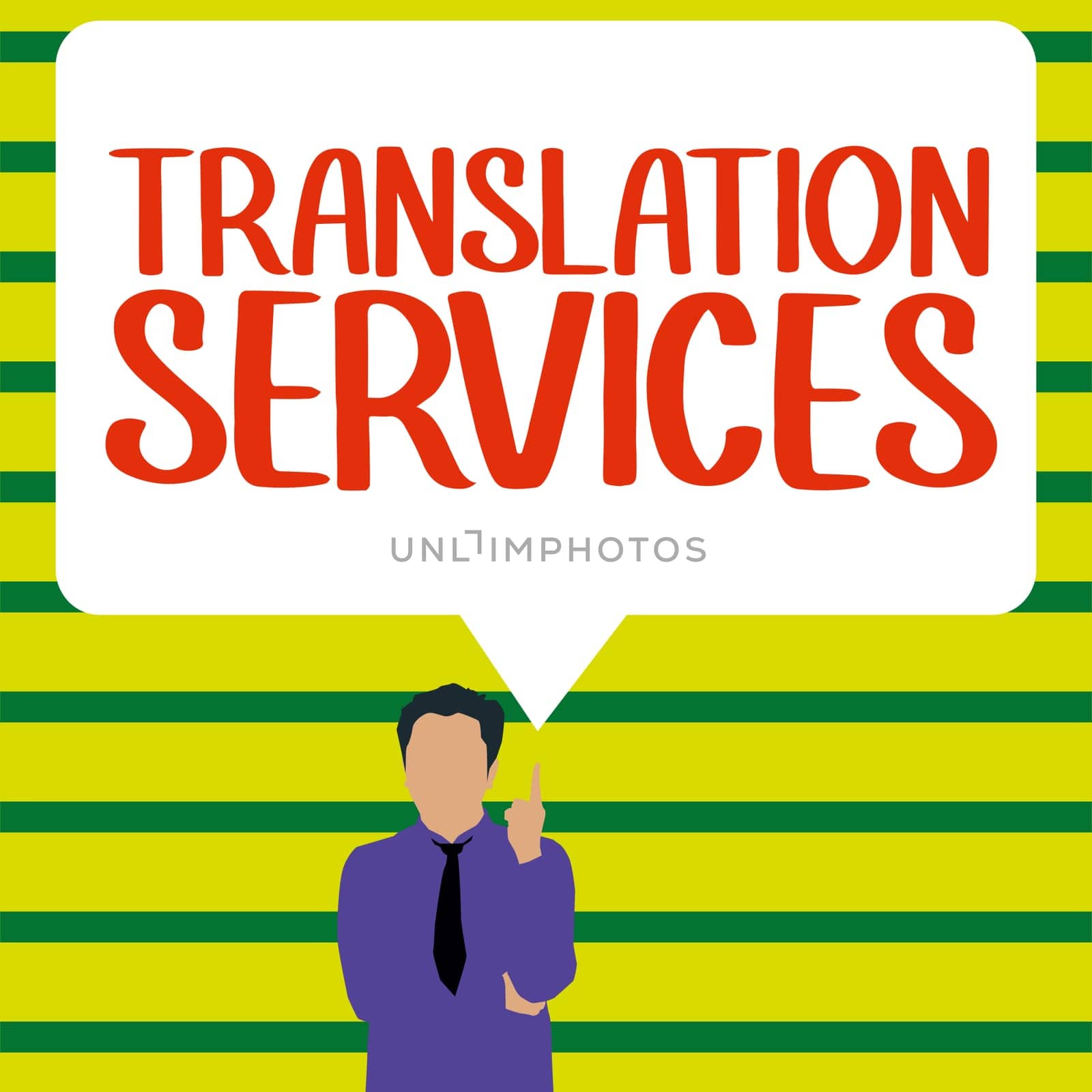 Text showing inspiration Translation Services, Internet Concept organization that provide people to translate speech