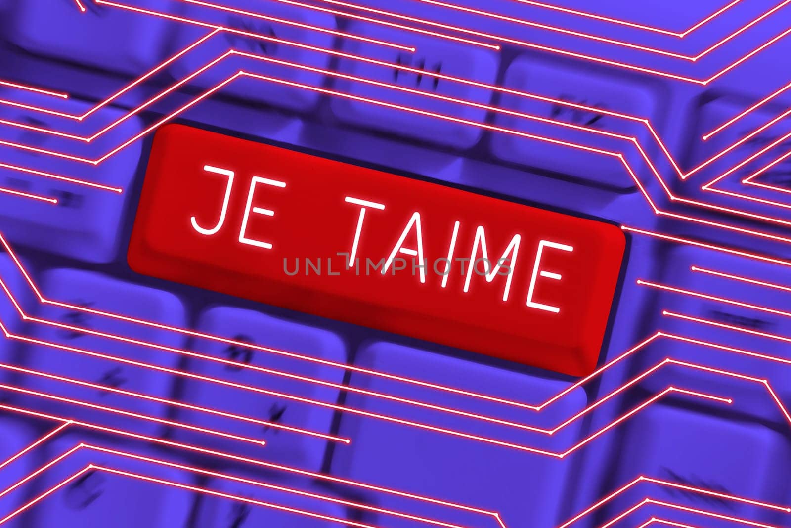 Handwriting text Je Taime, Internet Concept expressing i love you words in French