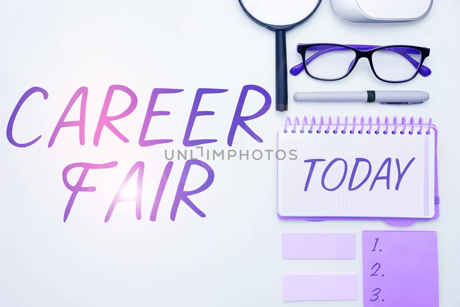 Hand writing sign Career Fair, Concept meaning an event at which job seekers can meet possible employers