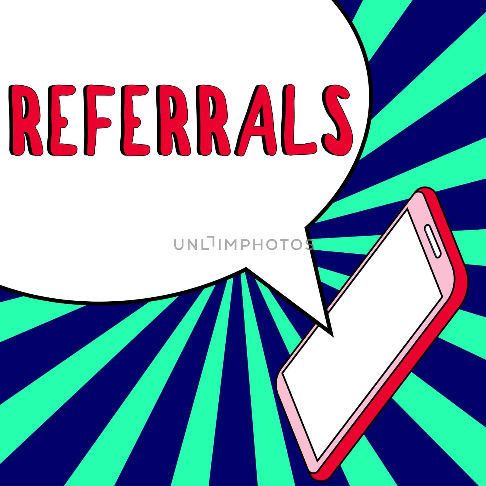 Conceptual caption Referrals, Conceptual photo Act of referring someone or something for consultation review