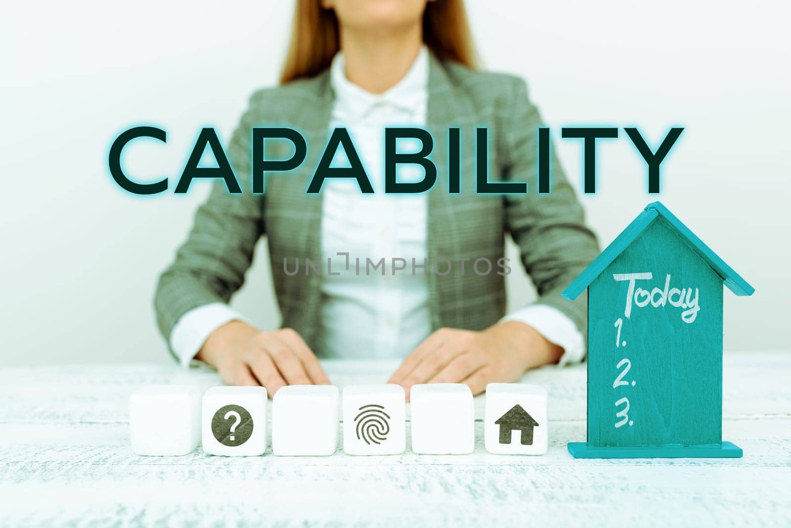 Text showing inspiration Capability, Word Written on the facility or potential for an indicated use or deployment