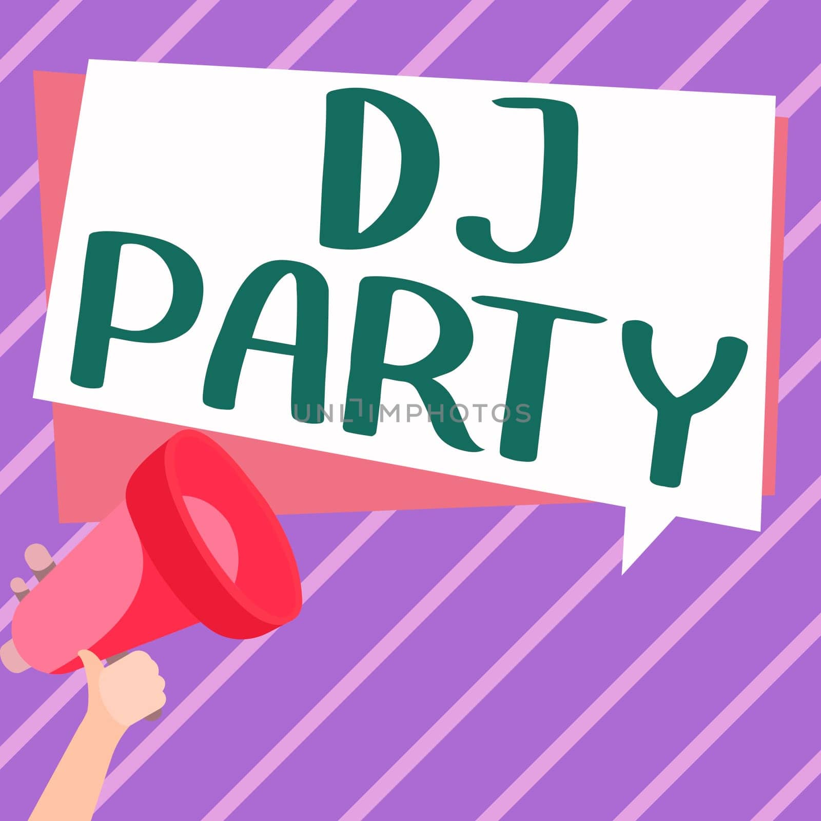 Inspiration showing sign Dj Party, Business showcase person who introduces and plays recorded popular music on radio