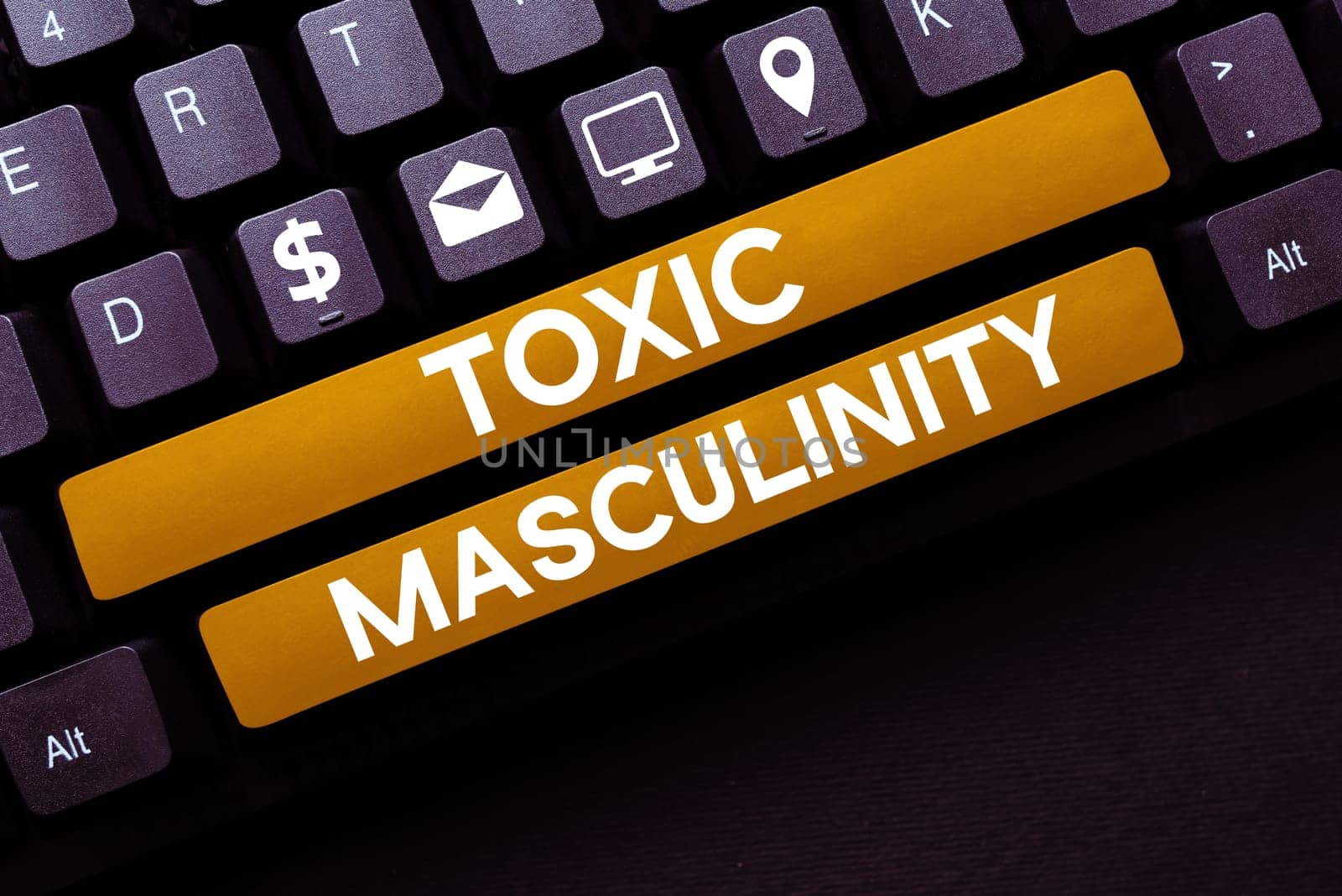 Writing displaying text Toxic Masculinity, Business concept describes narrow repressive type of ideas about the male gender role