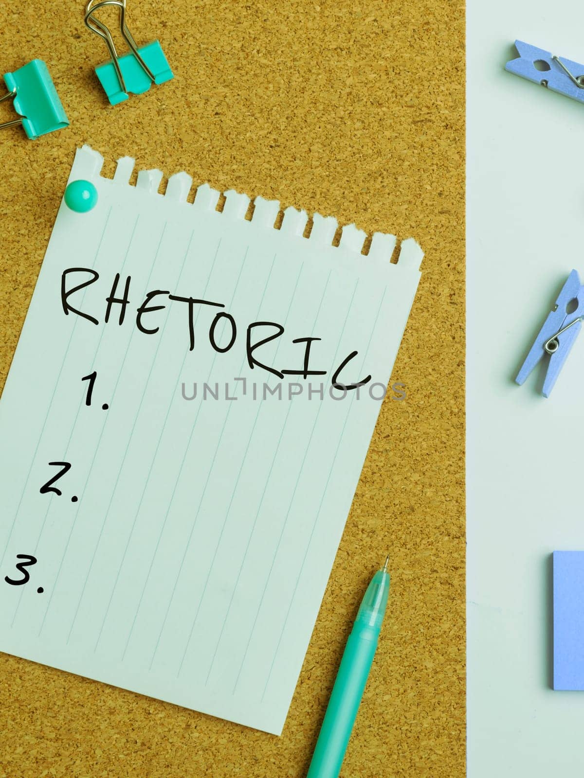 Conceptual caption Rhetoric, Business approach study of writing or speaking as mean of communication or persuasion