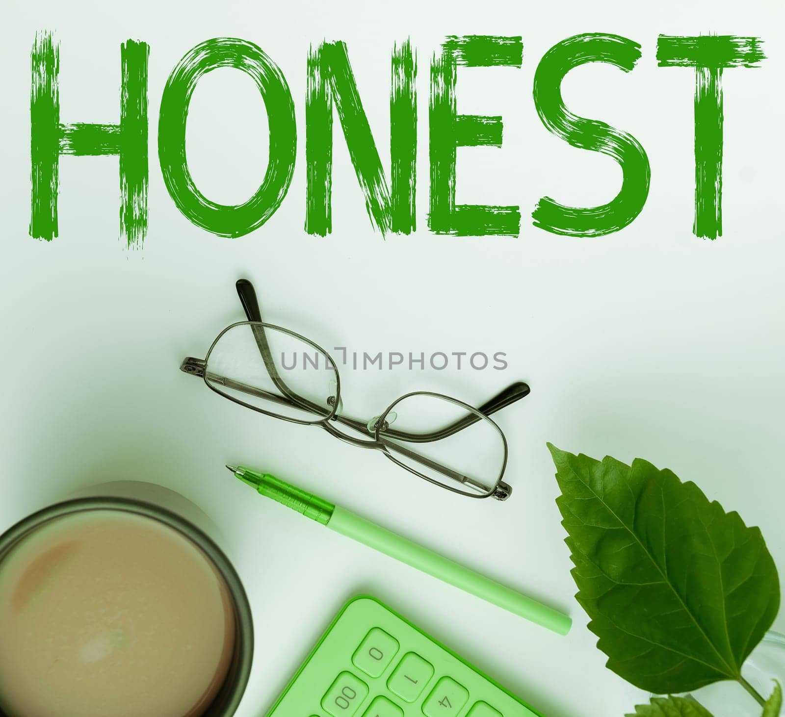 Text sign showing Honest, Concept meaning telling the truth or able to be trusted and not likely to steal