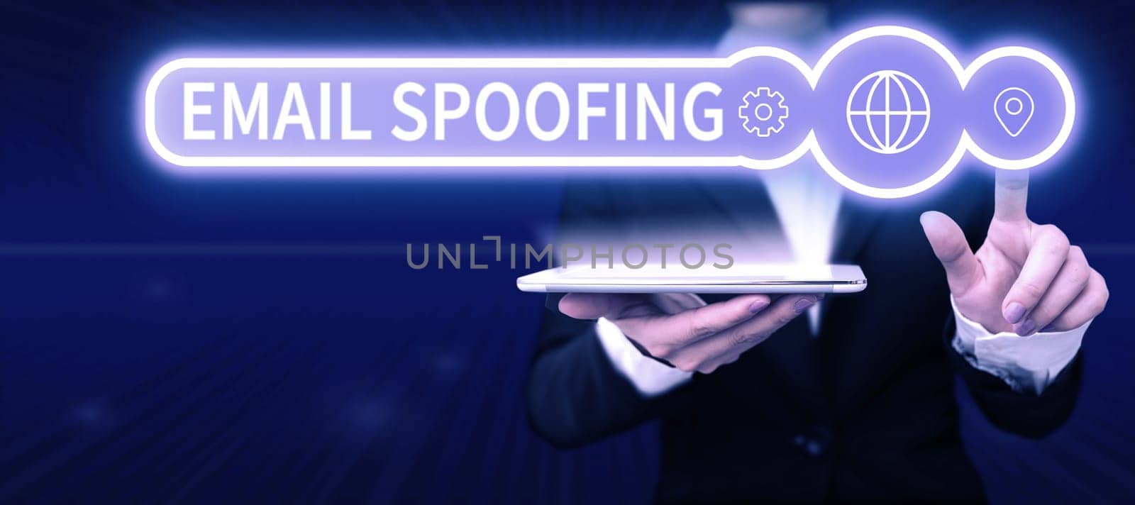 Inspiration showing sign Email Spoofing, Business idea secure the access and content of an email account or service