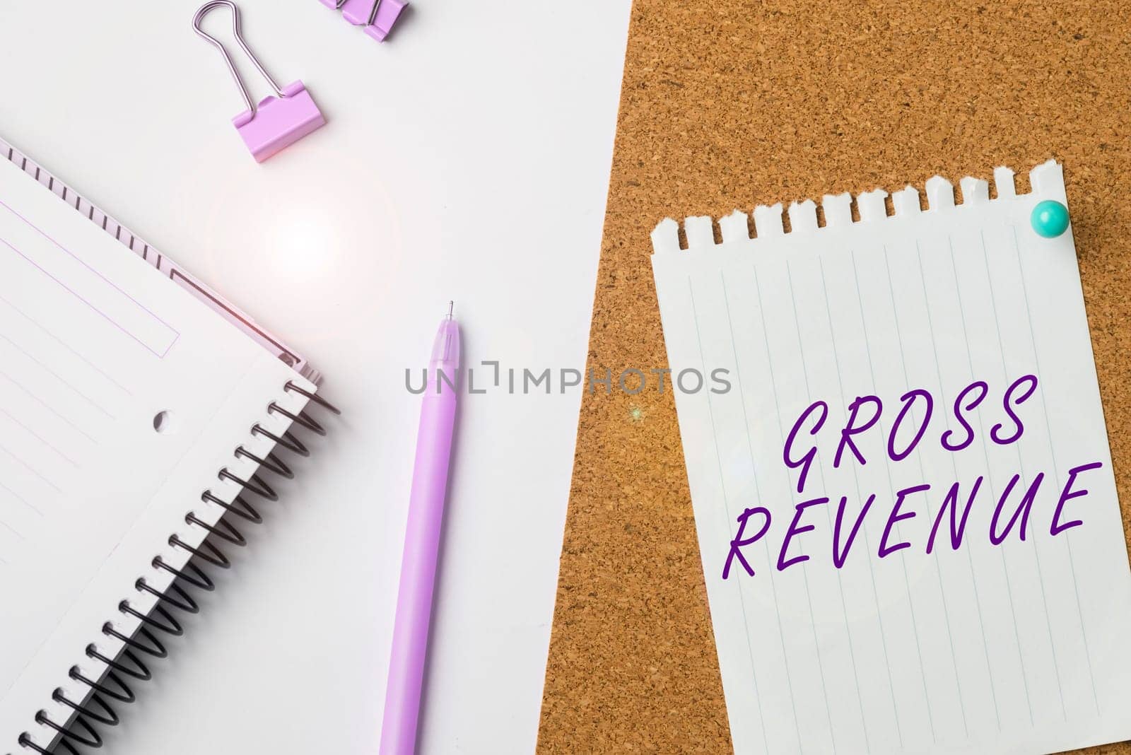 Hand writing sign Gross Revenue, Internet Concept total value of everything produced in the country
