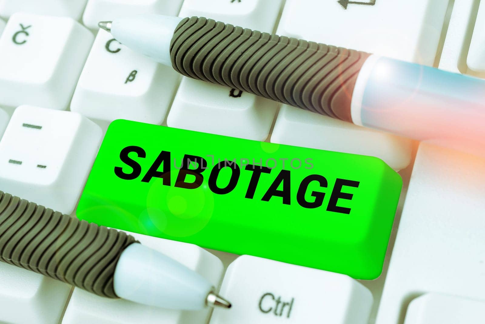 Inspiration showing sign Sabotage, Business approach destruction of an employer's tools and materials by workers