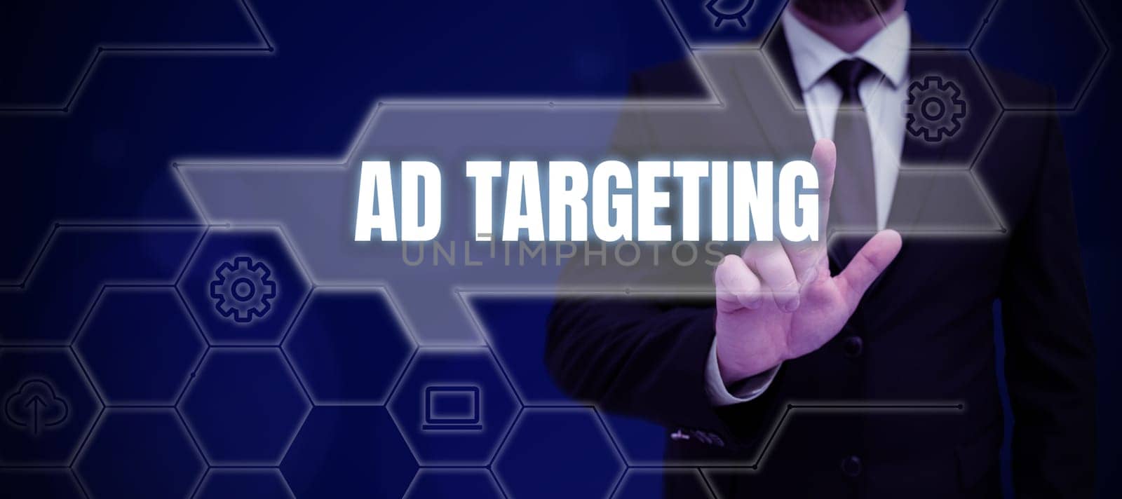 Conceptual display Ad Targeting, Business idea target the most receptive audiences with certain traits