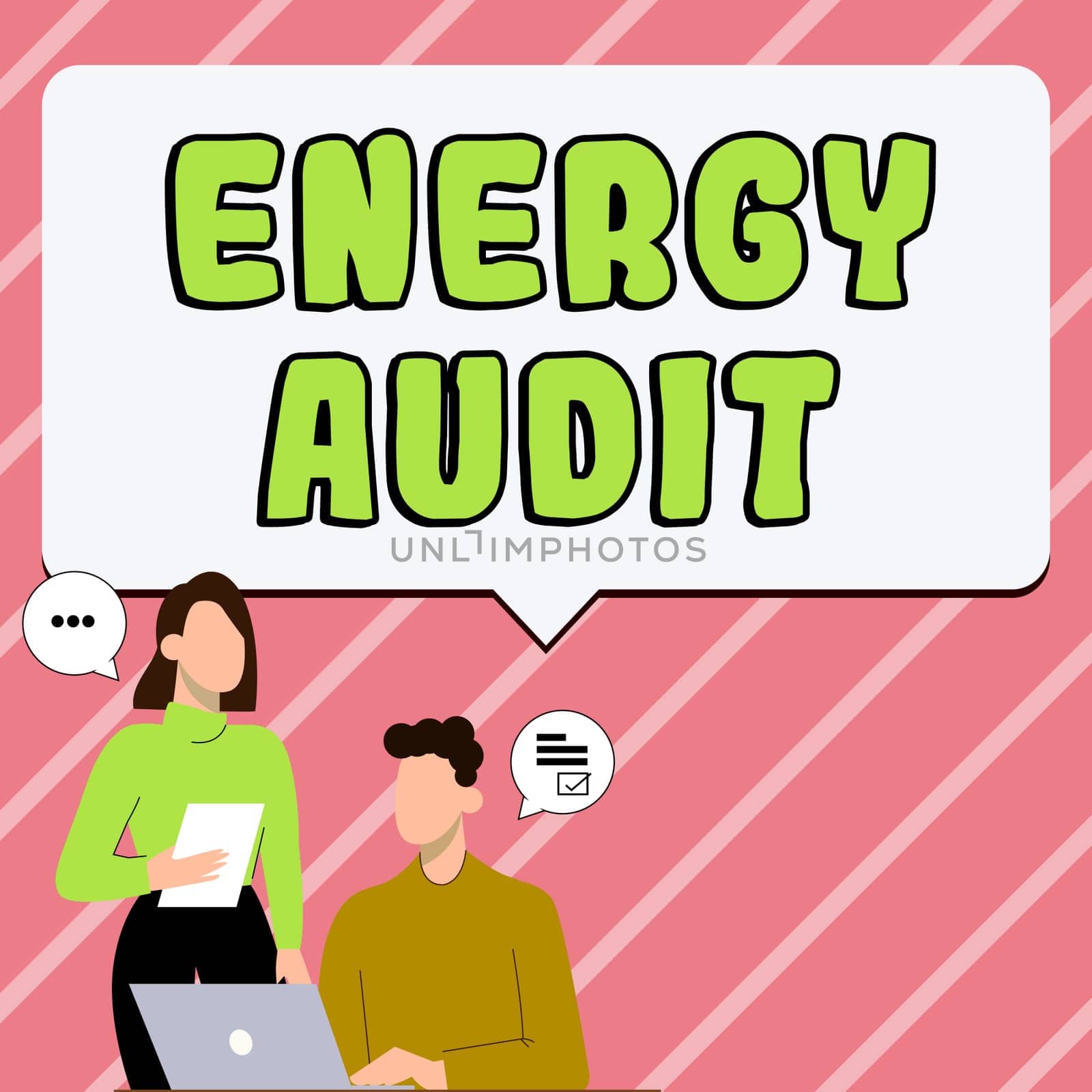 Text showing inspiration Energy Audit, Internet Concept assessment of the energy needs and efficiency of a building